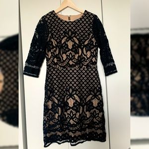 Black Lace Sheath Dress NWOT